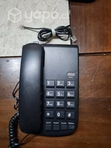Teléfono fijo Negro - Telemaster