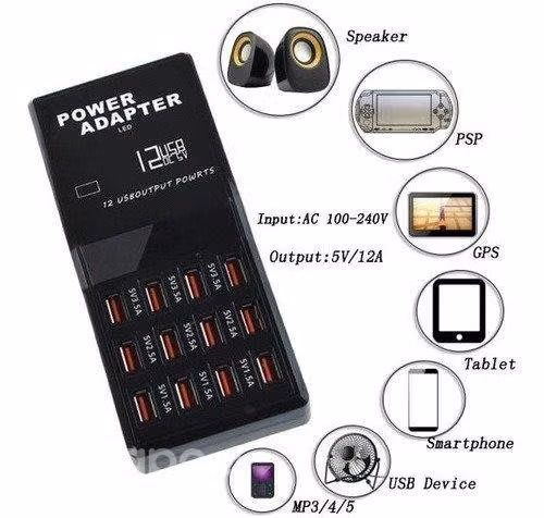 Hub Multi Puerto Usb 3.1 De 12 Puertos Carga Rapid - Imagen 3