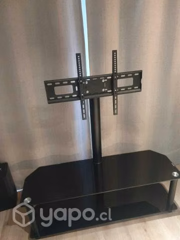 Rack de TV 130x120x40 cm negro - Imagen 2