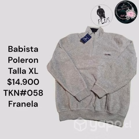 Poleron Babista talla XL