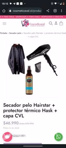 Secador de pelo profesional ( set) - Imagen 2