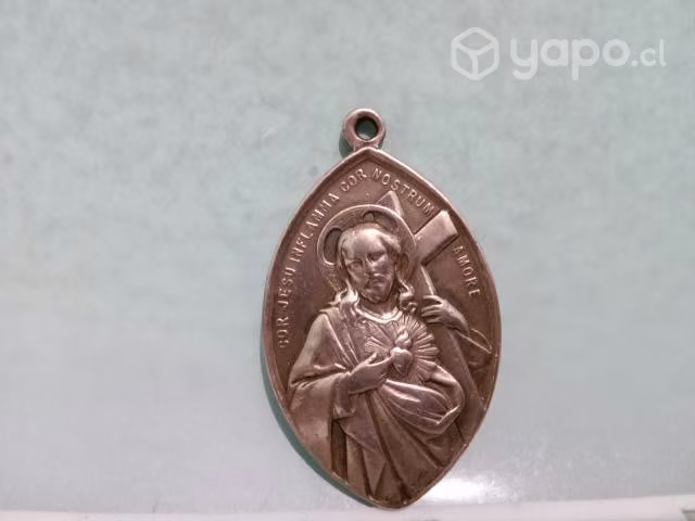 Medalla Pasionista De Jesus En Bronce Francés Sigl