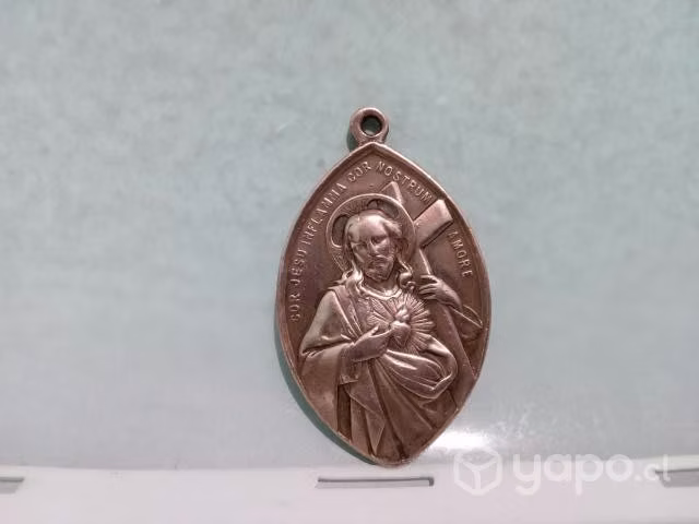 Medalla Pasionista De Jesus En Bronce Francés Sigl