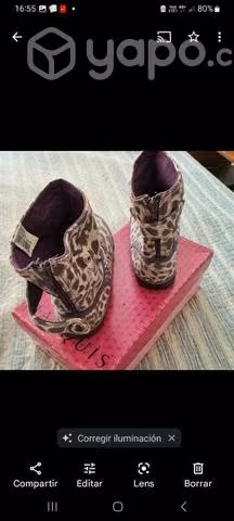Botines de tela