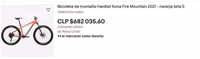 Bicicleta marca Kona, modelo Fire Mountain - Imagen 3