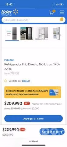 Refrigerador hisense