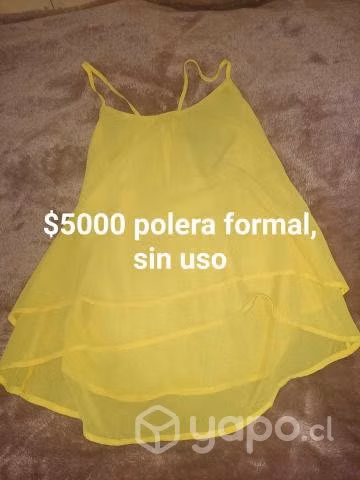 Polera amarilla formal