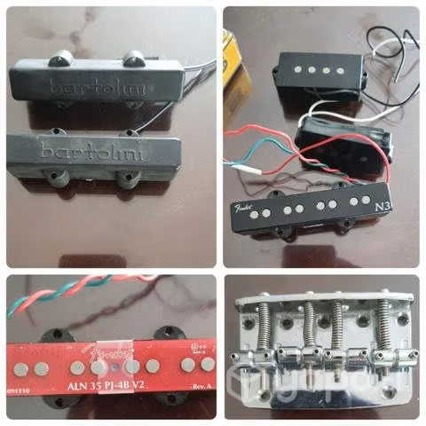 Bartolini Jbass- Fender American PJ- Brige Gotoh