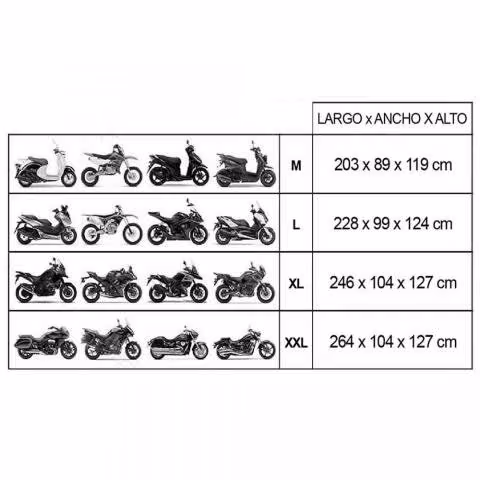 Funda Cobertor Cubre Moto Impermeable Grueso Peva - Imagen 3
