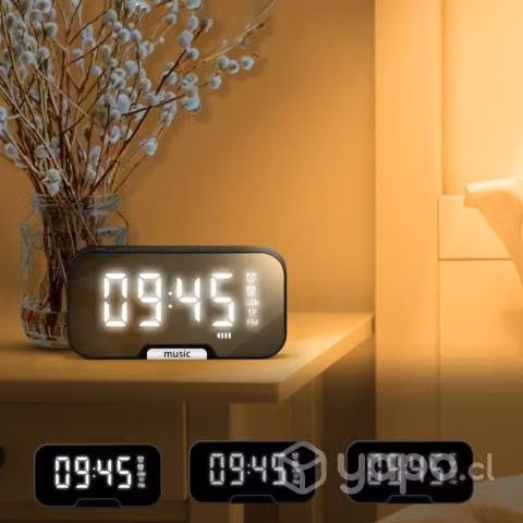 Radio Reloj Despertador Digital Parlante Bluetooth