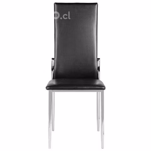 Set de cuatro silla respaldo alto metal pvc nuevo