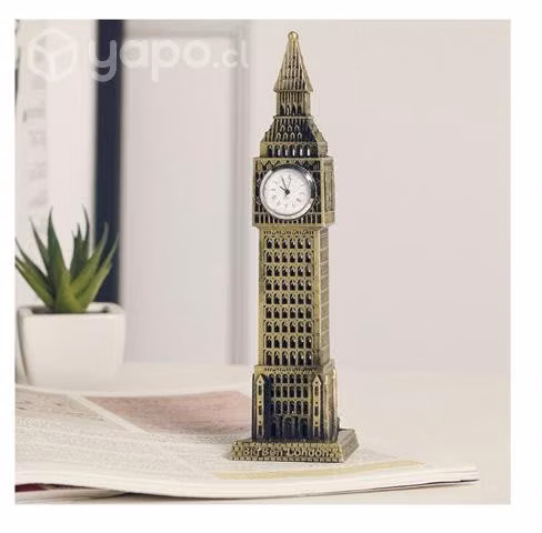 Reloj Big Ben Mesa metalico adorno decoración ENVI