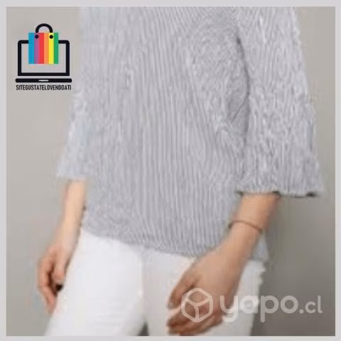 Blusa Basement Rayada manga 3/4