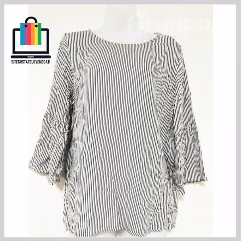Blusa Basement Rayada manga 3/4