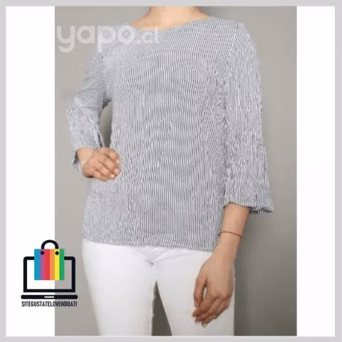 Blusa Basement Rayada manga 3/4