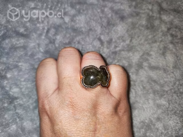 Anillo de plata bañado en rosa gold