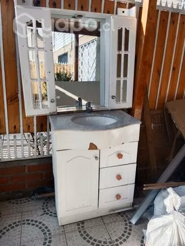 Vanitorio, tina baño , botiquín,