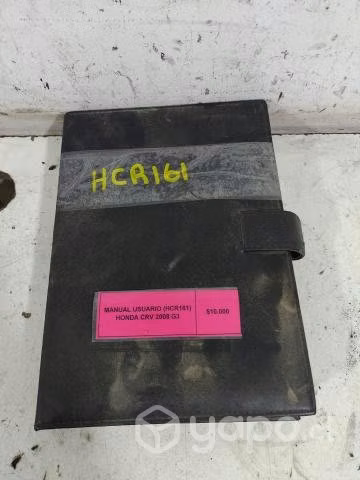 Manual Usuario (HCR161) Honda CRV 2008 G3