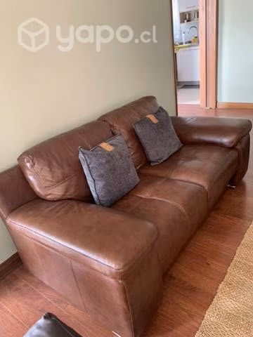 Sillon Rosen Cuero 2 cuerpos