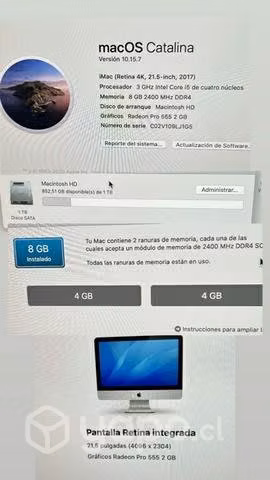 IMac 2017 pantalla 21.5 4k - Imagen 2