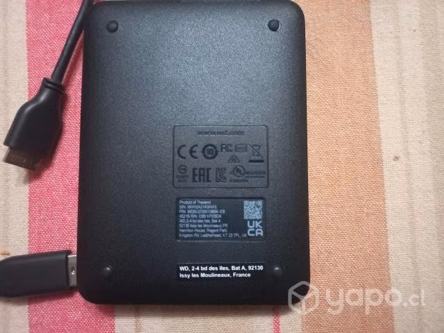Disco duro externo Western Digital WD Elements 1TB - Imagen 2