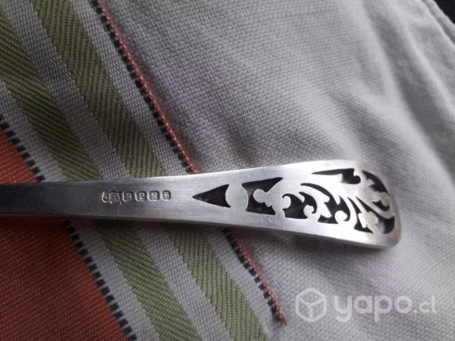 Cucharon de plaque j.b epns con bello tallado - Imagen 3