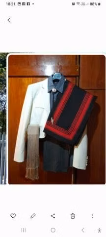 Traje completo de huaso