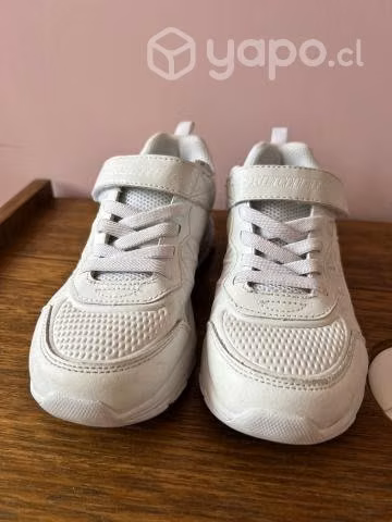 Zapatillas blancas escolar - Imagen 4