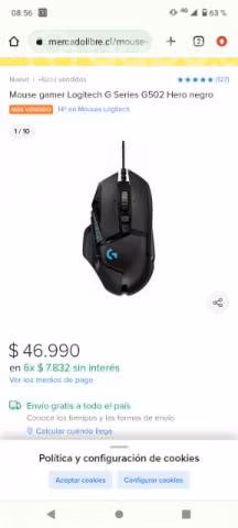 Mouse Logitech g502