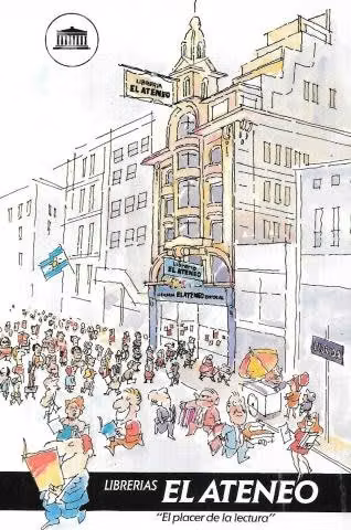 Tarjeta Postal Librerías El Ateneo - Buenos Aires
