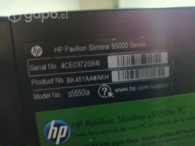 HP Pavilion slimline funcionando