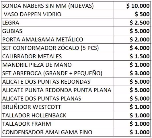 Instrumental Dental / Uso Odontológico - Imagen 3