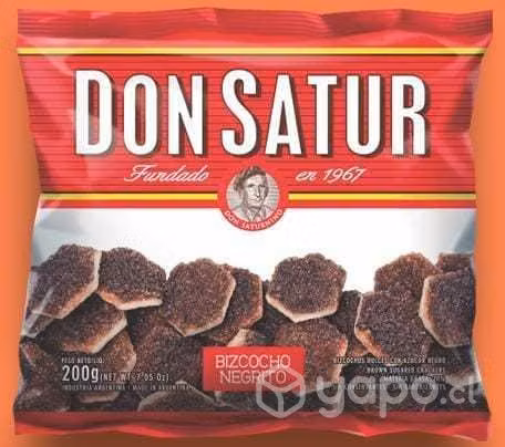 Galleta don satur negra dulce