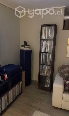 Mueble vinilos con puerta /tintado