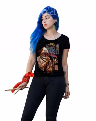 Polera death leprosy negra // lucy rock