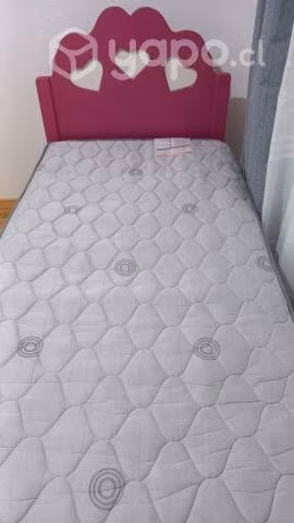 Cama de 1 Plaza con Colchon
