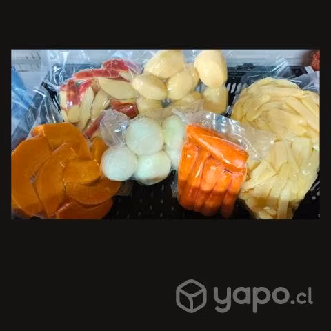 Verduras procesadas selladas al vacio
