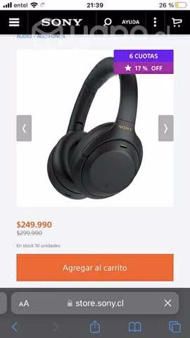 Audífonos Sony WH-1000XM4