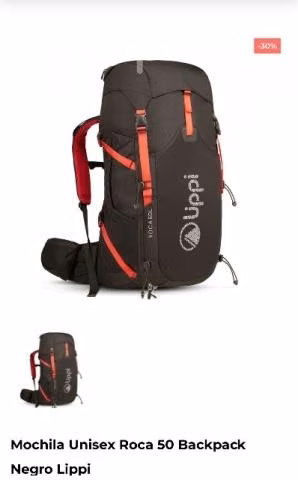 Mochila Lippi, modelo roca 50 lts
