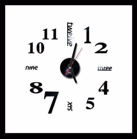 Reloj pegable