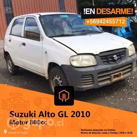 Silenciador suzuki alto gl 2010