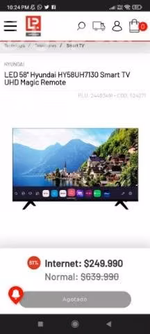 Tv Hyundai 58 pulgadas