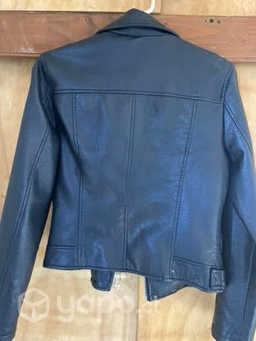 Chaqueta cuero aviador mujer