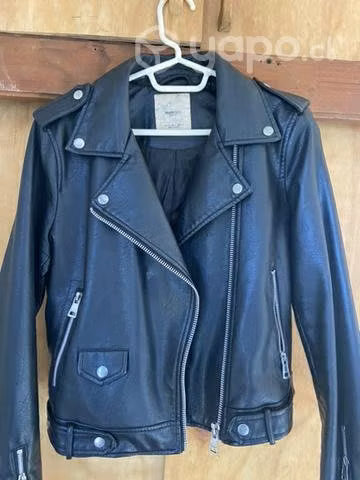 Chaqueta cuero aviador mujer