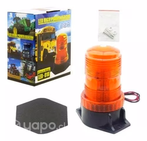 Baliza Led Strobo 30 Led Ambar Apernable 12/24 Vol - Imagen 3