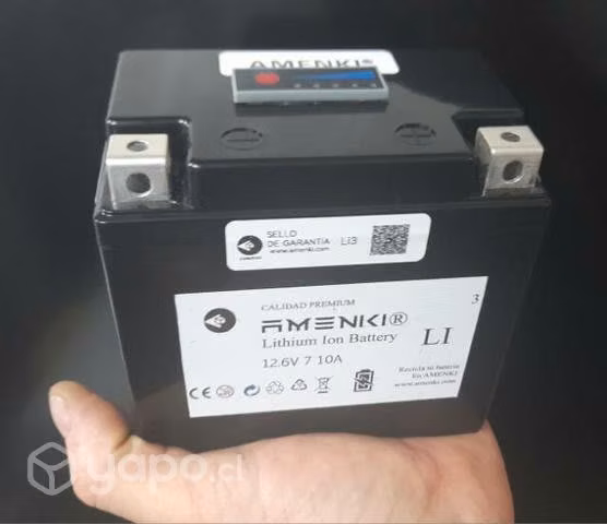 Bateria de litio recargable para motos 12V/10A
