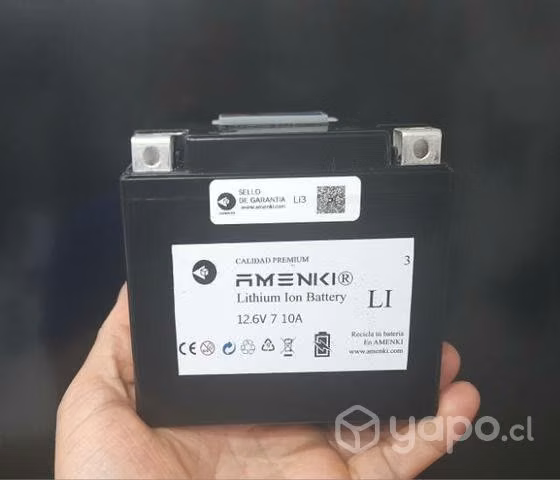 Bateria de litio recargable para motos 12V/10A
