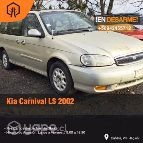 Cañeria ac kia carnival ls 2002