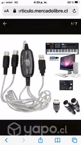 Cable midi
