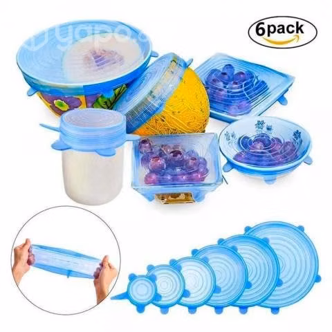 Pack 6 Tapas Silicona Varios Tamaños